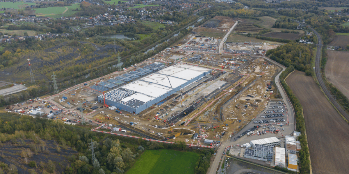 Data center in the United states aerial view
