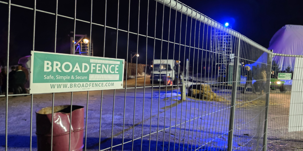Anticlimb Fence panel at an Urban construction site